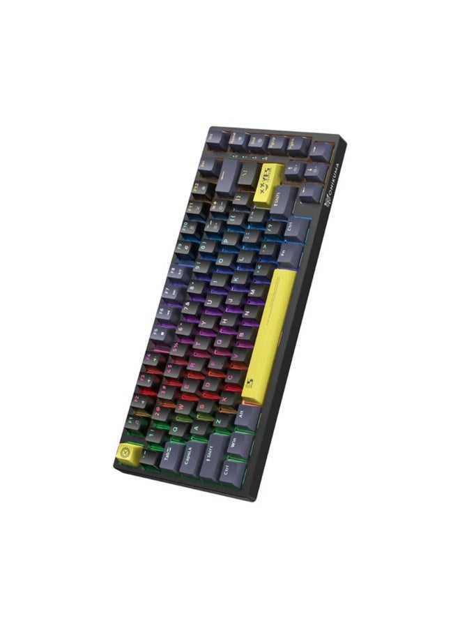 onikuma G52 RGB Wired Mechanical Gaming Keyboard with 82 Keys, - Image 5